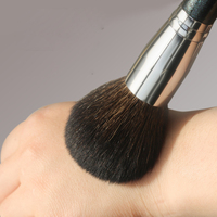 Ensemble de 29 pinceaux de maquillage professionnels de haute qualité, en poils de chèvre naturels, avec logo personnalisé, marque privée noire