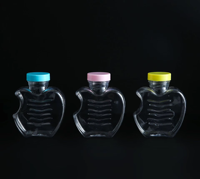 200ml para botella de plástico con forma de manzana Embalaje de dulces ecológico