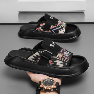 Sandalias de cuña retro de moda para hombre, estilo casual deportivo de verano, calzado elegante y versátil 2026 - Product Image 1