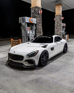 Nouveau kit carrosserie en fibre de carbone AMG GT pour Mercedes, comprenant un diffuseur avant et un spoiler - Product Image 6