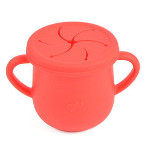 Food Grade Silicone Toddler Training <b>Cups</b> 7.2*7.5cm Eco-friendly BPA-Free Snack <b>Sippy</b> <b>Cup</b> Free Gel <b>Straw</b> Lid 0-12 Months - Product Image 6