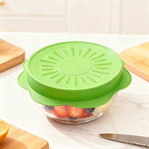 6 Tapas Elásticas de Silicona Reutilizables para Almacenamiento de Alimentos, Aptas para Microondas, Transparentes, Selladas, para Mantener la Comida Fresca en la Cocina - Product Image 2