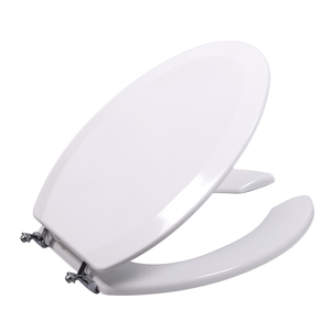 Bofan biseauté squishy Devant Ouvert en <span class=keywords><strong>bois</strong></span> Moulé Allongé PU Modèle Stylé Facile À Assortir housses de siège de toilette - Product Image 1