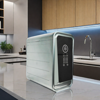 Purificateur d'eau domestique haut de gamme à osmose inverse 800 GPD, filtre intégré 5 étapes avec affichage TDS, filtre alcalin électrique