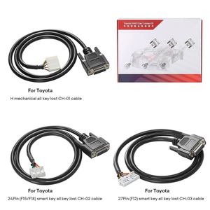Launch X431 Toyota CH-01 H Non-Smart Key CH-02 24-PIN and CH-03 27-PIN Adapters for IMMO ELITE / IMMO PLUS - Product Image 1