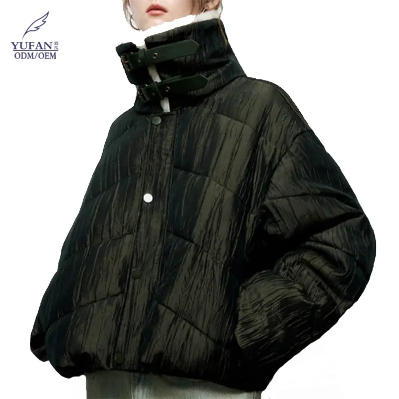 Chaquetas de bombardero de moda YuFan para mujer, abrigos cortos con logotipo personalizado, ropa de abrigo nueva para mujer