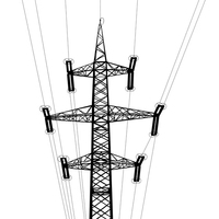 Tour de télécommunication solaire PV réglable en acier de type C avec support en zinc-aluminium et magnésium à chaud