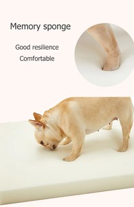 Lit pour animal de compagnie lit amovible lavable pour chien lit pour animal de compagnie en mousse à mémoire de forme de sommeil moderne en polyester de voyage - Product Image 3