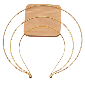Coiffe et épingle à cheveux, style ancien, couronne <span class=keywords><strong>de</strong></span> diadème à trois couches <span class=keywords><strong>de</strong></span> 21 cm pour tête volumineuse - Product Image 1