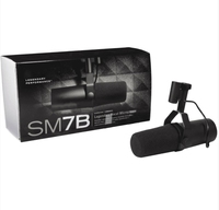 Microphone de studio cardioïde dynamique populaire SM7B pour voix et diffusion, Shure SM7B
