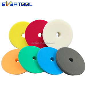 Tampons de polissage en mousse EVERTOOL 180mm DA éponge de polissage à double <span class=keywords><strong>action</strong></span> tampons blancs pour le polissage - Product Image 1