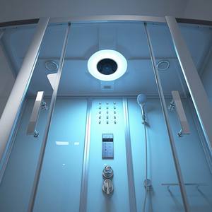 Douche à vapeur de salle de bain avec sauna verre trempé de forme rectangulaire blanche avec <span class=keywords><strong>baignoire</strong></span> appliquée aux salles de bain - Product Image 5