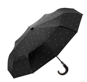 FINE OCEAN <strong>UK</strong> Classic Multicolor Custom Printing Logo Foldable <strong>Umbrella</strong> Wooden Handle Fully-Automatic 3-Fold Rain Proof - Product Image 2