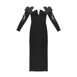 Gaun Panjang Berlian Imitasi Ukuran Plus Gaun Malam Pesta Formal untuk Wanita - Product Image 4