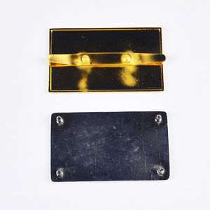 Etiquetas de Metal de precio barato de alta calidad etiquetas de Metal de ropa grabadas personalizadas etiquetas de logotipo de marca para bolsas de ropa etiqueta - Product Image 5