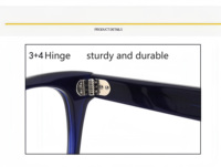 Monturas de Gafas Ópticas Unisex Hechas a Mano con Lentes Transparentes de Acetato, Ligeras y Duraderas, Personalizadas, Suministro al por Mayor OEM ODM Sunray