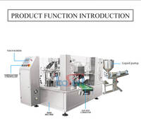 Machine d'emballage automatique de jus de fruits en sachets préformés, machine d'emballage de liquides Doypack pour sachets à fermeture éclair et sachets à bec verseur