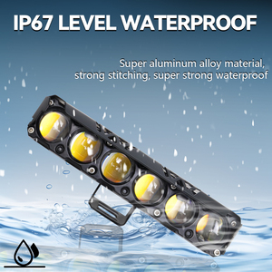 Lumière de travail LED super lumineuse 6SMD 45W 12V, 3570 puces, jaune et blanc, nouvelle lampe de voiture universelle pour voitures, camions, Jeeps, SUV - Product Image 5