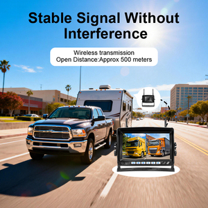 Système <span class=keywords><strong>de</strong></span> caméra <span class=keywords><strong>de</strong></span> recul numérique sans fil 2 canaux pour <span class=keywords><strong>camping</strong></span>-<span class=keywords><strong>car</strong></span>, remorque, camion, bus, motorhome, système <span class=keywords><strong>de</strong></span> surveillance sans fil pour véhicule 7 pouces - Product Image 2