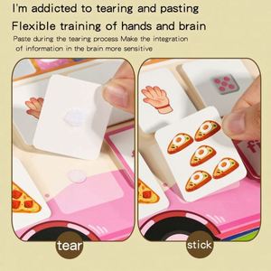 Preschool Learning Activities Car Airplane <b>Road</b> Trips Number Cognitive Reusable Stickers Puzzle Book - Product Image 4