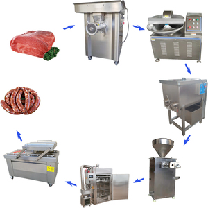 Sausage Production Line Making Machine <strong>Fresh</strong> Meat Slicing Machine Price Embutidora <strong>Chorizo</strong> Industrial - Product Image 1