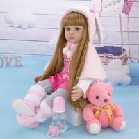 Muñeca Reborn de Silicona Explosiva de 60 cm, Kits de Muñecas Reborn Realistas
