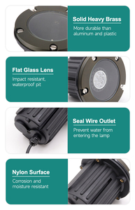 USA kho lt2202a rắn brass IP65 không thấm nước điện áp thấp ngoài trời mạnh mẽ chôn LED inground đèn ngầm - Product Image 5