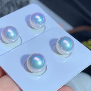 Hạt ngọc trai nước ngọt tự nhiên tròn, chất lượng cao, kích thước lớn 10-11mm, số lượng lớn, dùng làm đồ trang sức tự chế, xuất xứ Từ Châu, Chiết Giang - Product Image 6