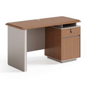 Bureau de travail ergonomique en bois, style minimaliste moderne, petite taille, avec rangement modulaire, pour la maison, le bureau, l'appartement, l'hôtel, l'école - Product Image 6