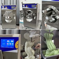 Nouvelle machine commerciale multifonctionnelle pour yaourt, crème glacée dure et gelato, refroidie par air, de comptoir, multi-tension, pour la production en lots