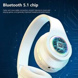 <b>Wireless</b> Foldable Gaming Headphones, 5.1 Active Over- for <b>PC</b> PS5 Mobile Phone Chipset Earphones - Product Image 6