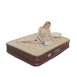 Colchón inflable 200x150x45cm, colchón doble flocado con bomba incorporada, colchón plegable para uso doméstico - Product Image 1