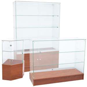 Vitrina de Vidrio sin Marco de 4 pies con Iluminación LED, 5 Estantes, Puerta Corredera, Vitrina para Exhibición de Cigarrillos en Venta - Product Image 6
