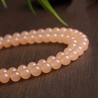 Perles semi-finies en jade Hetian bleu eau de mer 7A, chalcédoine, pour bijoux DIY, accessoires de bracelet, collier, perlage individuelle