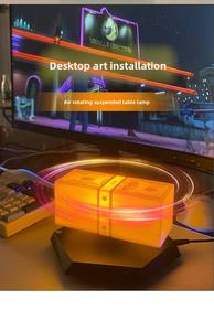 Magnetic Levitation Dollar <strong>Lamp</strong> RGB <strong>Floating</strong> LED Night Light 360Degree Rotating Atmosphere <strong>Lamp</strong> for Gaming Room Setup Desk Decor - Product Image 5