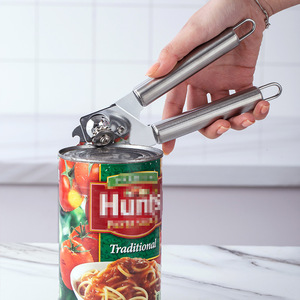 มูร่าห์! ที่เปิดกระป๋องแบบ3-in-1พร้อมที่เปิดขวดและที่ตัดฟอยล์-ป้องกันกะรัตสแตนเลส Alat dapur ขนาดกะทัดรัดสำหรับการเดินทางตั้งแคมป์ - Product Image 5