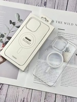 Housse magnétique transparente ultra-mince Hd Animation de charge pour iPhone 16 pro max Étui chargeur sans fil clair avec animation