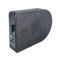 Subwoofer de voiture 8 pouces, audio de voiture, mince, sous siège, amplificateur intégré, tweeter à bobine simple, 600W, basses puissantes, qualité cuir et bois, direct usine
