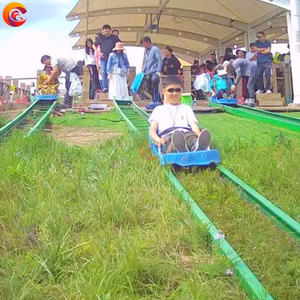 Cảnh quan ngoài trời bãi cỏ theo dõi cỏ trượt tuyết công viên giải trí tốc độ cỏ bay sườn đồi đồng cỏ trượt đi xe trên xe ô tô - Product Image 2