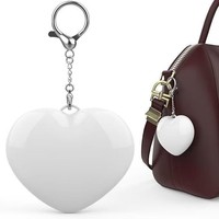 Lampe tactile en forme de cœur, lampe de poche portable pour porte-clés