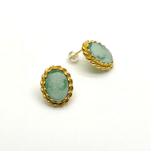 Français Vintage Élégant Haut Sens Cour Boucles D'oreilles Sculpté <span class=keywords><strong>Camée</strong></span> Tête <span class=keywords><strong>sur</strong></span> Argent Sterling À La Mode Style Fête Cadeau pour Dames - Product Image 6