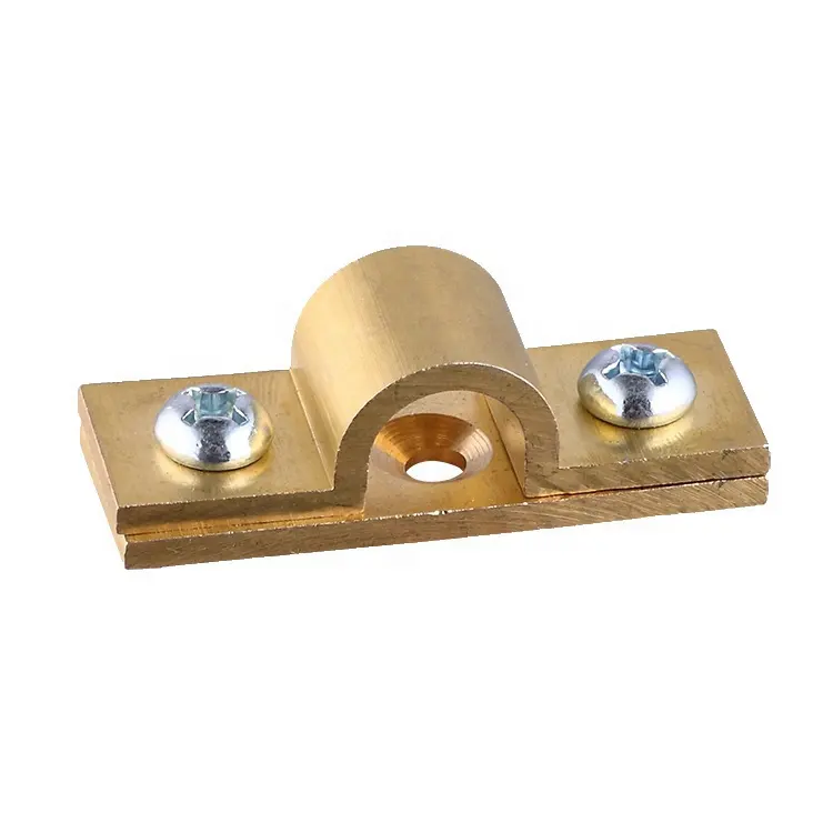 Nice price copper grounding clamp copper tape clamp for wire connecting clip copper tape