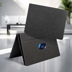 Carpeta de Presentación de PU con Diseño Opaco y Bolsillo para Tarjetas, para Uso en Oficina - Product Image 1
