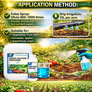 Fertilizante de Calcio Soluble en Agua para Cultivo de Vegetales, Fertilizante Líquido para Riego y Aplicación <span class=keywords><strong>Foliar</strong></span> - Product Image 1
