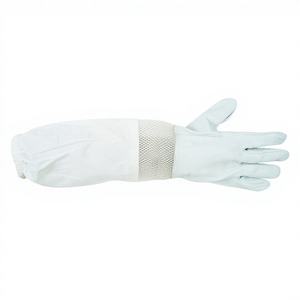 Guantes de Apicultura de Alta Calidad en Piel de Oveja y Algodón, Tallas S-2XL, con Puño Elástico Impermeable Antideslizante para Protección Contra Picaduras de Abejas - Product Image 1