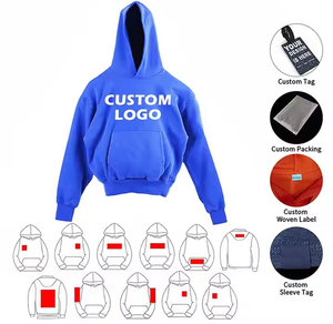 Sudadera con Capucha para Hombre, Estilo Casual Vintage, con Cordón Ajustable, 100% Algodón, Corte Holgado, con Logotipo Personalizado - Product Image 4
