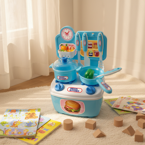 Jouets en plastique abs pour enfants, ensemble de <span class=keywords><strong>cuisine</strong></span> bon marché, pièces - Product Image 5