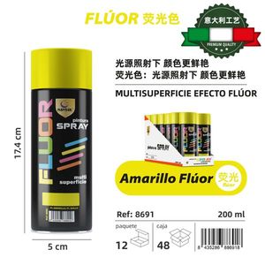 Vernice Spray al Fluoruro 200ml, Pittura Multiuso per Superfici - Product Image 2