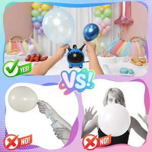 Inflador de Globos Eléctrico Portátil, Soplador de Aire con Kit de Arco y Guirnalda de Globos para Decoración de Fiestas - Product Image 2