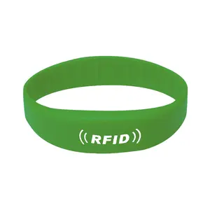 Waterproof Eco-friendly 13.56MHz Bracelet RFID Soft Reusable NFC/MIFARE Sport Silicone Wristband